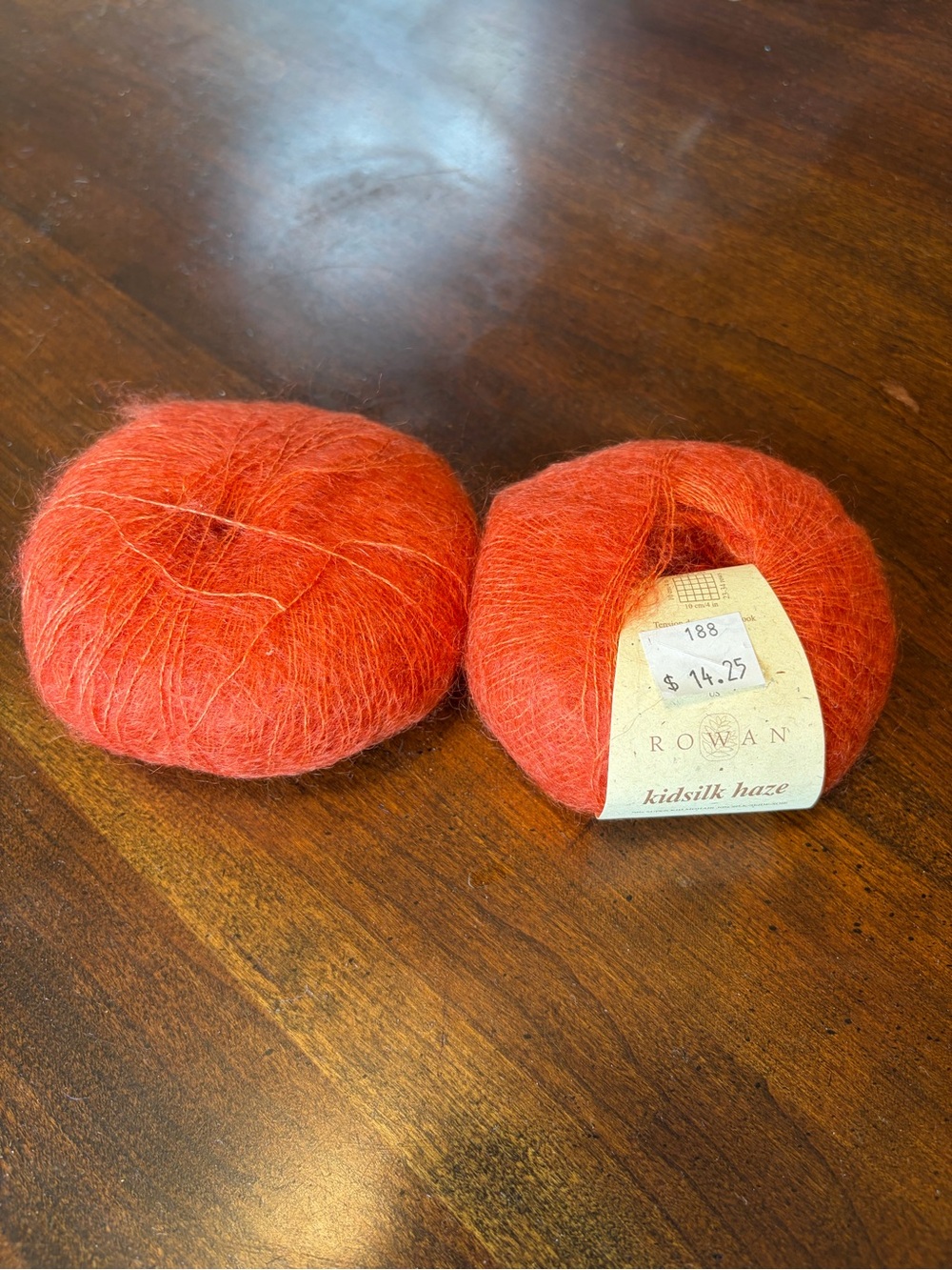 Rowan Kidsilk Haze Mohair Yarn - Vibrant Orange NWT